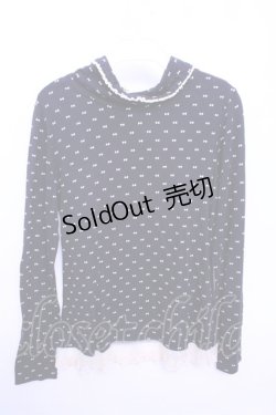 画像2: 【SALE】Franche Lippee  / リボン総柄カットソー Y-23-03-08-063-1-TO-LO-L-AS-ZT223