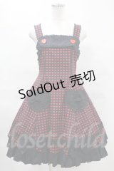 Angelic Pretty  / ドキドキハートジャンパースカート H-23-03-09-025h-1-OP-AP-L-NS-ZH-R.S