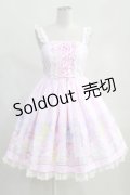 Angelic Pretty  / Cotton Candy Shopジャンパースカート&バレッタ H-23-03-14-003h-1-OP-AP-L-SK-ZH