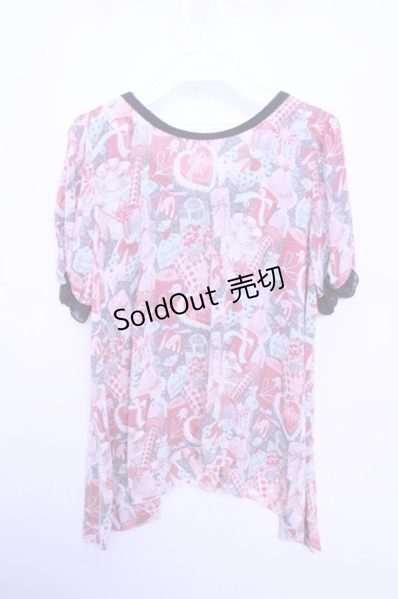 画像2: 【SALE】Candy Stripper  / プレゼントボックスシフォントップス Y-23-03-14-053-1-TO-PU-P-AS-ZT221 (2)