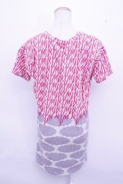 画像2: mintdesigns  / 切替総柄カットソー Y-23-03-21-075-1-TO-PU-P-AS-ZT236