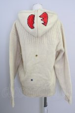 画像2: 【SALE】MALKOMALKA  / リーゼントワッペンニットパーカー Y-23-03-25-4007-1-TO-PU-P-OI-ZT136 (2)