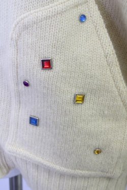 画像4: MALKOMALKA  / リーゼントワッペンニットパーカー Y-23-03-25-4007-1-TO-PU-P-OI-ZT136