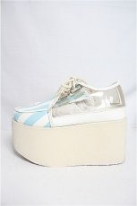 画像2: 【SALE】Candy Stripper  / ストライプ厚底シューズ I-23-03-30-094i-1-SH-PU-P-HD-ZTK014 (2)