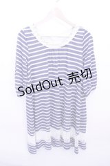 axes femme  / ボーダーワンピース Y-23-03-31-060-1-OP-AX-L-SZ-ZT127