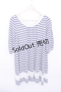 axes femme  / ボーダーワンピース Y-23-03-31-060-1-OP-AX-L-SZ-ZT127