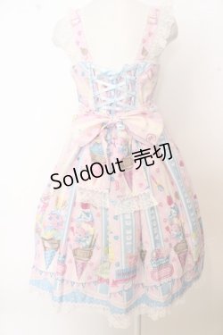 画像4: Angelic Pretty / Ice Cream Parlorジャンパースカート O-23-04-01-002o-1-OP-AP-L-OW-OS