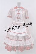 Angelic Pretty  / Stripe Girly Cafe Set I-23-04-04-053i-1-OP-AP-L-HD-ZI-R