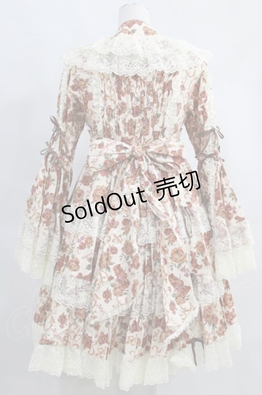 画像3: metamorphose  / ゴブラン風くまちゃんラッパ袖ワンピース H-23-04-09-007h-1-OP-ME-L-NS-ZH-R (3)