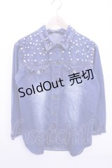 GLAD NEWS  / スタッズデニムシャツ Y-23-04-13-006-1-BL-GL-P-AS-ZT047