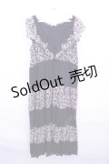 【SALE】axes femme  / 小花ｘレースロングワンピース Y-23-04-17-087-1-OP-AX-L-SZ-ZT184