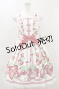 Angelic Pretty  / 摘みたていちごジャンパースカート（2020） H-23-04-18-069h-1-OP-AP-L-SK-ZH-R