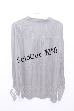 画像2: 【SALE】axes femme  / チョーカー風サテンブラウス Y-23-04-21-026-1-BL-AX-L-SZ-ZT137