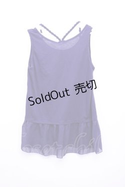 画像2: axes femme  / 裾シフォンタンクトップ Y-23-04-28-034-1-TO-AX-L-SZ-ZT081