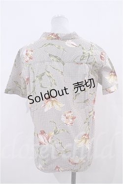 画像3: 【SALE】INGEBORG  / チューリップチェック半袖シャツ I-23-4-30-2-LO-BL-HD-ZT277