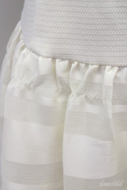 画像7: LOLITAその他(お買取対象外)  / 袖先ボタン&チュールボーダー切り替えワンピース I-23-05-12-4041-1-OP-LO-L-HD-ZT251