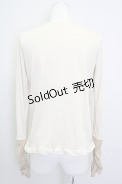 画像2: axes femme  / 袖ニット切替トップス I-23-05-22-4021-1-TO-AX-L-HD-ZT91