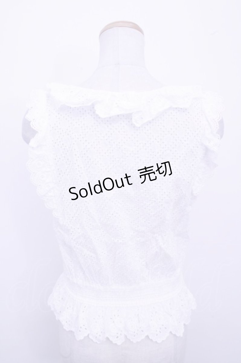 画像2: 【SALE】Franche Lippee  / ノースリーブブラウス Y-23-05-22-059-1-BL-LO-L-SZ-ZT158 (2)