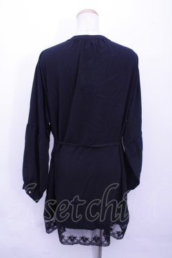 画像2: axes femme  / 裾レース切替シャツチュニック Y-23-05-26-056-1-TO-AX-L-AS-ZT240