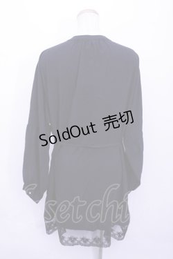 画像2: axes femme  / 裾レース切替シャツチュニック Y-23-05-26-056-1-TO-AX-L-AS-ZT240