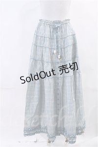 PINK HOUSE  / White Cloverモチーフ付きオリジナルチェックスカート I-24-03-18-055-1-SK-LO-L-HD-ZI-R