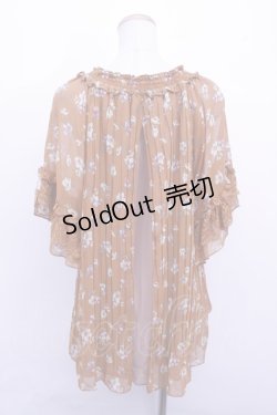 画像2: axes femme  / 花柄プリーツチュニ Y-23-06-03-086-1-OP-AX-L-SZ-ZT241