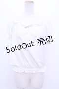 Maison de FLEUR Petite Robe canone  / コットンレースリボンブラウス Y-23-06-07-085-1-BL-LO-L-SZ-ZT269