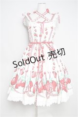 Angelic Pretty  / 摘みたていちごシャーリングジャンパースカート I-23-06-09-017i-1-OP-AP-L-HD-ZI-R