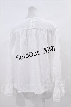 画像2: PINK HOUSE  / 袖先ピンタックブラウス I-23-6-16-5-LO-BL-HD-ZT266