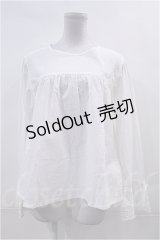 PINK HOUSE  / 袖先ピンタックブラウス I-23-6-16-5-LO-BL-HD-ZT266