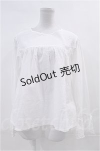 PINK HOUSE  / 袖先ピンタックブラウス I-23-6-16-5-LO-BL-HD-ZT266