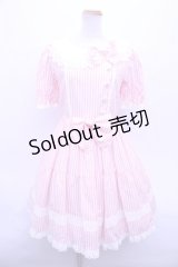 BABY,THE STARS SHINE BRIGHT  / Berry Stripe Caf?ワンピース S-23-06-18-063s-1-OP-BA-L-AS-ZS-R