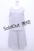 axes femme  / ストライプ刺繍入りセットアップ Y-23-06-18-057-1-OP-AX-L-SZ-ZT013