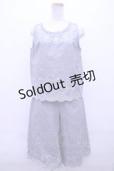 axes femme  / ストライプ刺繍入りセットアップ Y-23-06-18-057-1-OP-AX-L-SZ-ZT013
