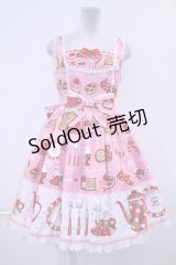 Angelic Pretty  / French Cafe切替ジャンパースカート I-23-06-25-023i-1-OP-AP-L-HD-ZI-R