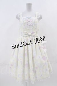 Angelic Pretty  / Fluffy Puff Bunnyジャンパースカート I-23-06-30-014i-1-OP-AP-L-HD-ZI-R