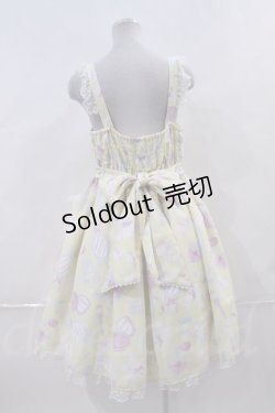 画像2: Angelic Pretty  / Fluffy Puff Bunnyジャンパースカート I-23-06-30-014i-1-OP-AP-L-HD-ZI-R