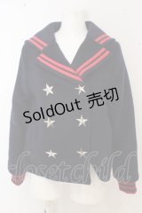 Candy Stripper / セーラーカラーショートコート O-23-06-30-332-1-CO-PU-P-IG-ZT-C024