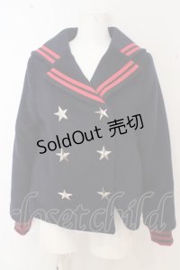 Candy Stripper / セーラーカラーショートコート O-23-06-30-332-1-CO-PU-P-IG-ZT-C024