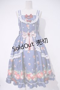 metamorphose  / ストロベリーガーデンフリルジャンパースカート I-23-07-04-008i-1-OP-ME-L-HD-ZI