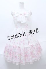 Angelic Pretty  / Powder Rose胸リボンジャンパースカート S-23-07-06-024s-1-OP-AP-L-AS-ZS-R