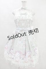 Angelic Pretty / 猫のお茶会ジャンパースカートSet H-23-07-14-033h-1-OP-AP-L-NS-ZH-R