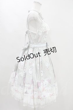 画像3: Angelic Pretty / 猫のお茶会ジャンパースカートSet H-23-07-14-033h-1-OP-AP-L-NS-ZH-R