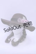 axes femme  / フラワーブーケつば広帽 Y-23-07-14-017y-1-AC-AX-L-SZ-ZTK004