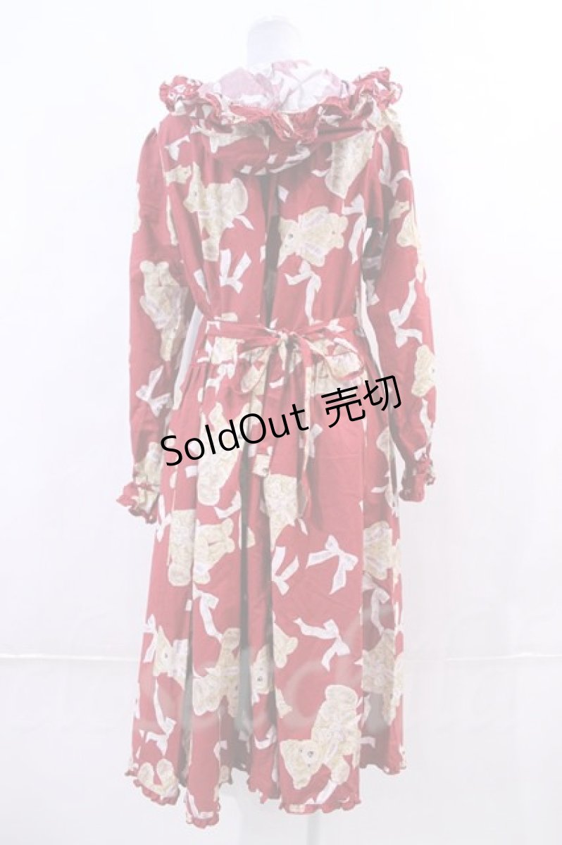 画像2: PINK HOUSE  / リボンテディフードワンピース I-23-07-21-036i-1-OP-LO-L-HD-ZI-R (2)