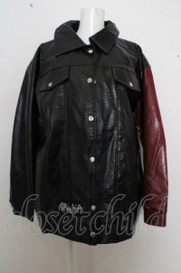 NieR Clothing / フェイクレザージャケット O-23-07-24-127-1-JA-PU-P-OW-ZT-CL001