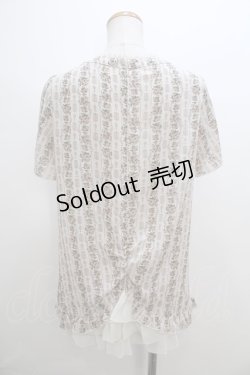 画像2: axes femme  / 総柄シフォンブラウス Y-23-07-25-032-1-BL-AX-L-SZ-ZT118