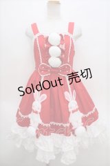Angelic Pretty  / なかよしバニージャンパースカート Y-23-07-25-038y-1-OP-AP-L-SZ-ZY-R