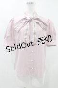 Ank Rouge  / ロゴリボンブラウス H-23-07-27-1044-1-BL-CA-L-NS-ZT330