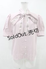 Ank Rouge  / ロゴリボンブラウス H-23-07-27-1044-1-BL-CA-L-NS-ZT330